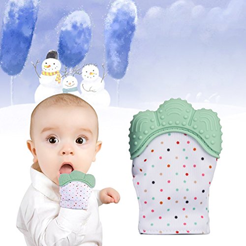 image for Babylian Teething Mitten, Infant Teether for Massage Sore Teething Gum