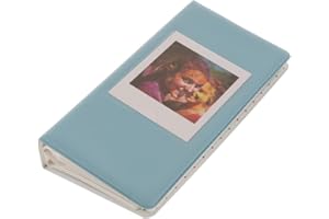 Album photo 64 pochettes pour Fujifilm Instax Square SQ20 SQ6 SP3 Étui de rangement pour appareil photo instantané Bleu