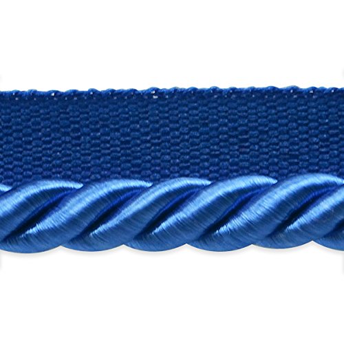 Expo International Hilda Twisted Lip Cord Trim, 20 yd/3/8", Ultra Marine