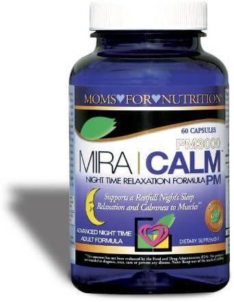 All Natural Mira Calm Deep Sleep Night Time Relaxation Formula With Valerian and Other Natural Herbs and Botanicals