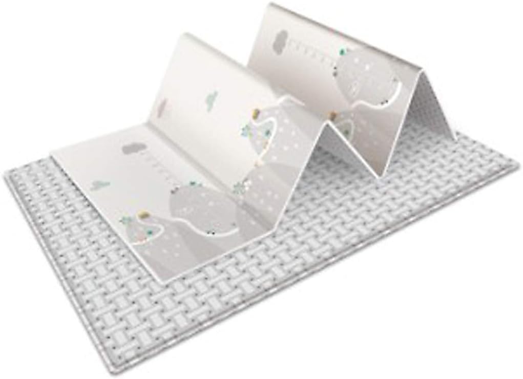 Dittzz Baby Play Mat, Folding Crawling Mat Double-Sided Waterproof XPE Floor Care Play Mat for Toddler Kids,Extra Large,200 x 180 x1 cm