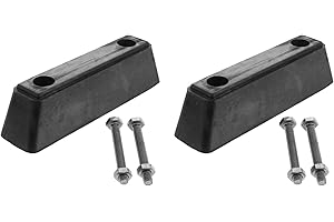 PACKOVE 2Pcs Anti-Collision Rubber Bumper Blocks for Truck Trailer Rear Protection Compact 8.07X2.16X3.93 Inch Durable Exteri