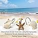 AGPtek 12 PCS Seashell Shower Curtain Hooks for Home and Bathroom (Light Brown)