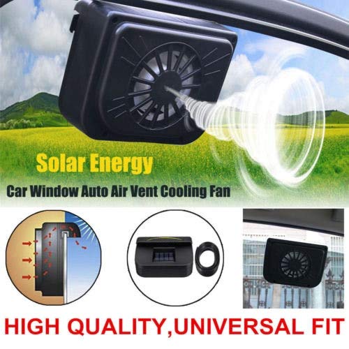 image for LuccLukk Solar Sun Power Car Auto Fan Air Vehicle Vent Cool Cooler Ven