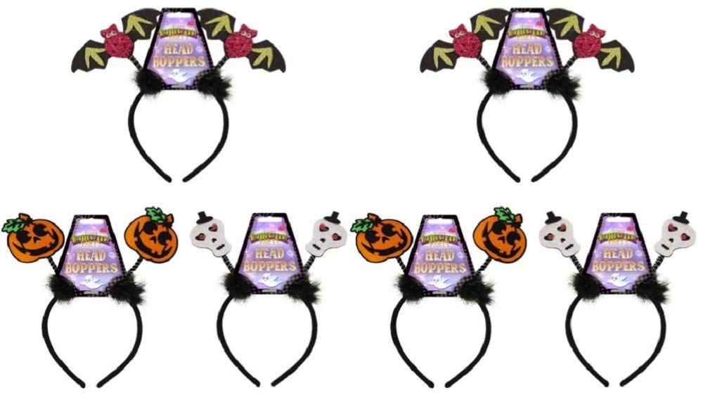 Halloween Head Boppers - Pack of 6 Black