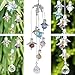 H&D Suncatcher Window Hanging Crystal Guardian Angel Pendant, Sun Catcher Rainbow Maker 20mm Ball Prism Ornament