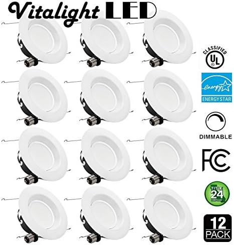 (12 Pack) 4 INCH 9W LED DOWNLIGHT -- DIMMABLE (3000K(Soft White))