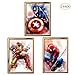 3Pack 5D Diamond Painting Kits Full Drill Diamond Embroidery Superhero Pattern（11.8X15.7 inch X3)