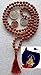 Rudraksha Rudraksh mala beads divine necklace 6 mm 108+1 meditation prayer beads 5 faceted 5 mukhi - spiritually energized hand knotted mala for nirvana w/free Velvet Rosary Pouch - US Seller