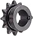 Tsubaki 40B12F-1 Finished Bore Sprocket, Single Strand, Hardened Teeth, Inch, #20 ANSI No., 1/2" Pitch, 12 Teeth, 1" Bore primary