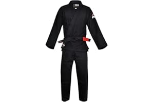 FUJI Original Kids Middleweight BJJ Gi Brazilian Style Jiu Jitsu Uniform with White Belt