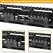 Compatible with Keymod Offset Rail Mount 3 Slot 5 Slot Aluminum 45 Degree Offset Light Optic Sight Picatinny Rail Mount Section for Keymod System - 2 Pack