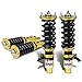 Compatible with Honda Civic Suspension Strut Damper with Coilover Complete Kit ED EE EF(Black & Gold)