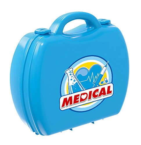 COTTONTAIL Kids Portable Doctor Medical Play Set â€“ Including Syringe, Test Reflex Hammer, Otoscope, Surgical Scissors And More Tool