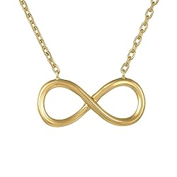 Mystigold Infinity Necklace for women in 18K Gold