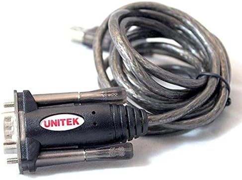 Unitek Y-105 USB 2.0 Male to RS232 DB9 Serial Cable Adapter Line Black 1.5M