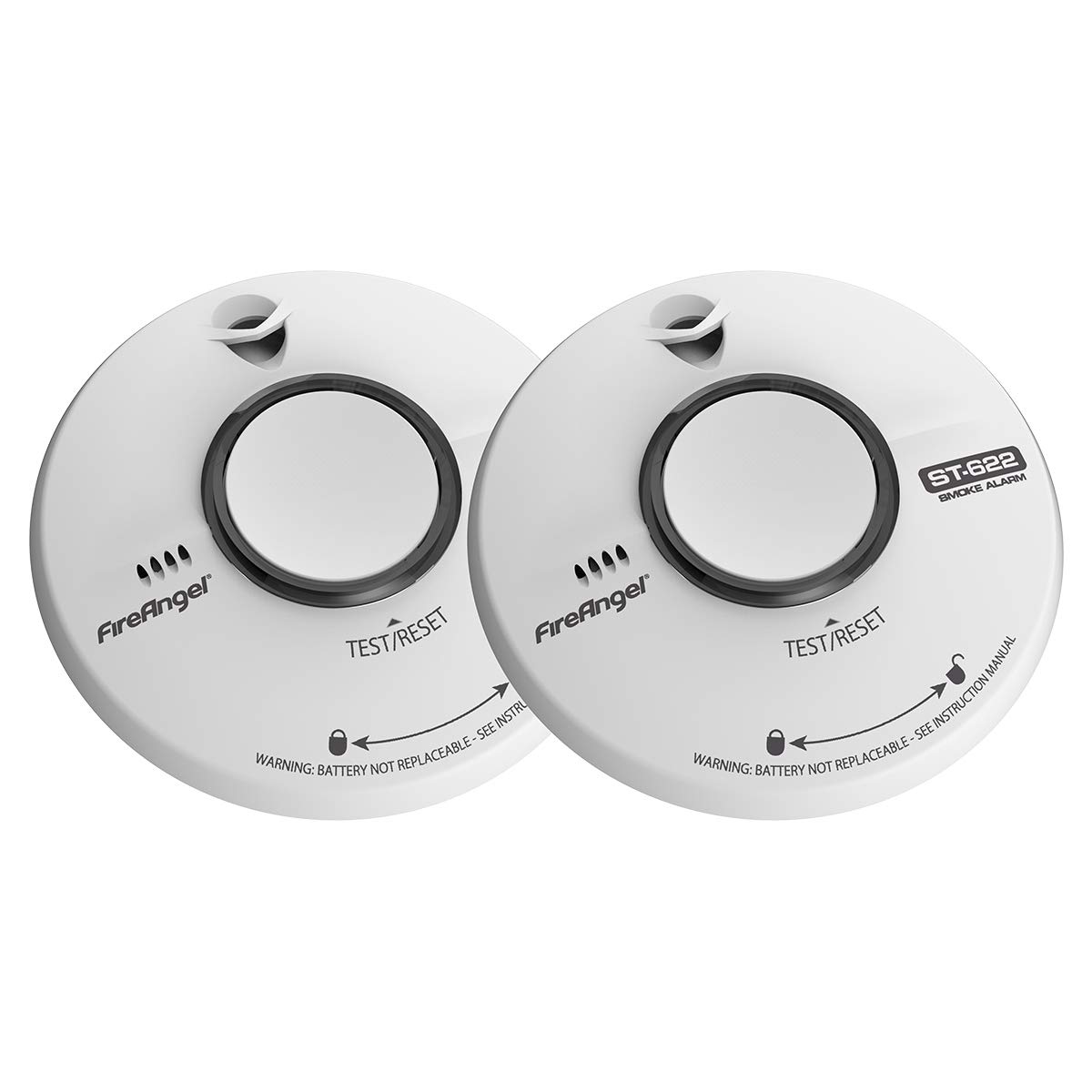 FireAngel ST-622T Smoke Alarm, 2 Pack