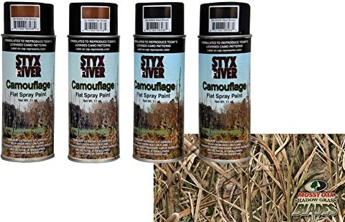 Styx River Duck Boat Camo Stencil Kit (Natural Gear Natural)