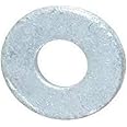 Small Parts Steel Flat Washer, Hot-Dipped Galvanized Finish, ASTM F436 Type 1, 1/2" Screw Size, 17/32" ID, 1-1/16" OD, 0.135" Thick (Pack of 50)