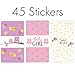 Pink Owl Baby Shower Mini Candy Bar Wrappers - 45 Stickers