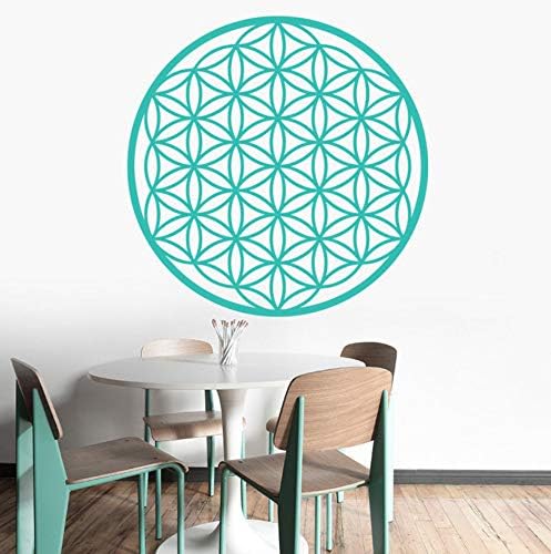 Mingld フラワーオブライフデカール ビニール曼荼羅ステッカーの種子生活壁の装飾幾何学