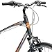Critical Cycles Barron Hybrid Bike 21 Speed, Graphite and Orange, 16in (S)thumb 3