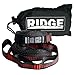 Ridge Unlimited 2-Piece Camping Hammock Strap Set with Nylon Stuff Sack, Red