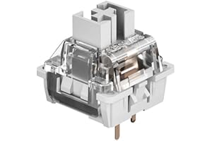 EPOMAKER x LEOBOG Keyboard Switches Set for Mechanical Gaming Keyboard, 100 Pcs Linear/Tactile Switch Set, Factory Lubed, 5-Pin Switch with POM Stem, Compatible with MX Keycaps (Graywood V3(Linaer))