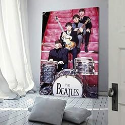 Grupo De Los Beatles Poster décoratif sur toile pour salon, chambre à coucher 30 x 45 cm - Les Beatles, Paul McCartney, John Lennon, RIngo Starr, George Harrison Grupo De Los Beatles Poster décoratif sur toile pour salon, chambre à coucher 30 x 45 cm – Image 3