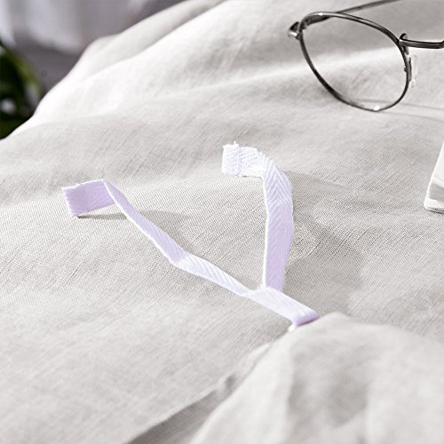 Lausonhouse Linen Duvet Cover Set,100% French Linen Duvet Cover Set,Luxurious 3 Pieces Bedding Set - King - Gray