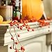 Factory Direct Craft Autumn Orange Berry Garland for Halloween, Fall and Thanksgiving Decorations, 6 Feet