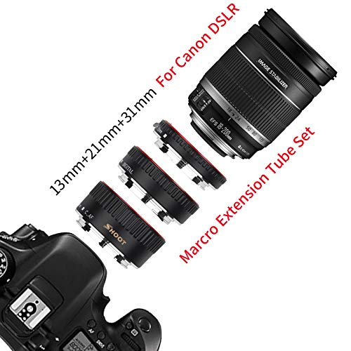 D & F mise au point automatique Macro Tube d’extension de EOS EF/EF-S objectif Gros plan pour Canon DSLR Camera