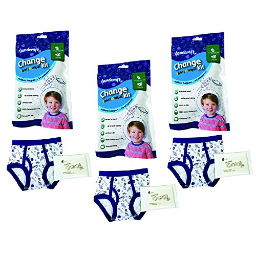 Handcraft Baby-Boys 3-Pack Emergency Kit with Underwear + Wipes for Boy Or Girl