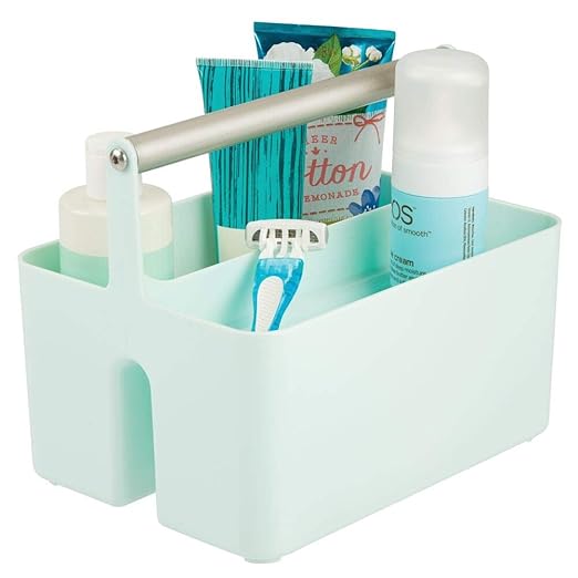 Cesta con asa de Madera para el Almacenamiento de Productos cosméticos