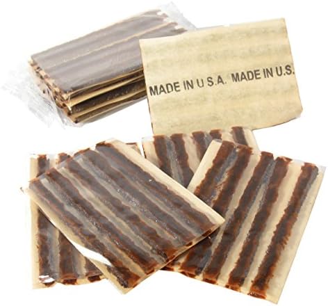50-Pc Brown Self Vulcanizing Flat Tire Repair Plug String Inserts