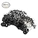 TANCHEN 100Pcs/Pack 6 in 1 Cylinder Shaped Float Stop Fishing Rubber Stopper Bobber Sinker