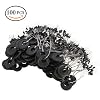 Tanchen-100PcsPack-6-in-1-Cylinder-Shaped-Float-Stop-Fishing-Rubber-Stopper-Bobber-Sinker