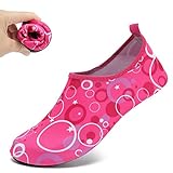 CIOR Men Women and Kids Quick-Dry Water Shoes darkweight Aqua Socks For Beach Pool Surf Yoga Exercise,S0172,Ros Red,L