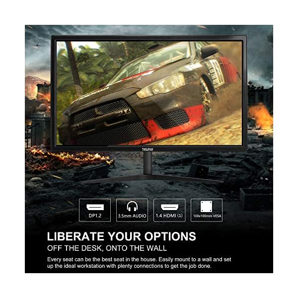 Thinlerain 24 Inch PC Monitor 144Hz 1920x1080P Computer Monitor HDMI/DisplayPort / 2ms / VESA/USB