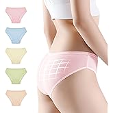 Relaxcare Disposable Underwear for Women Travel-Hospital Stays- Pure Cotton Ladies Brief Panties Multicolor (10pk)