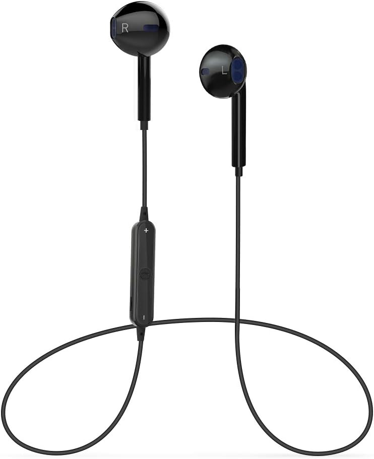 Bluetooth Headphones, GRDE V4.1 Bluetooth Headset with Magnetic Earbuds Snug Fit for Sports (Waterproof Wireless Bluetooth Headphones for 10 Hours Playtime) (Black)