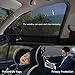 Clearance!! Car Window Shade for Baby, PEYOU[2 PACK] Universal Breathable Mesh Car SUV Rear Side Window Sun Shield, Provide Maximum UV Protection,Protect Baby Kids Pet from the Sun, with Travel E-book
