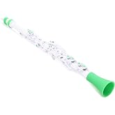 Nuvo Clarin&eacute;o Plastic Student Clarinet, White/Green