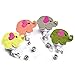 Ascrafter Cute Elephant Retractable Badge Holder Clip,Id Name Card Badge Reel Clip On ID Card Holders, 4 Pack