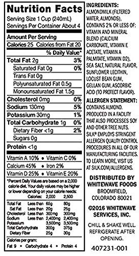 2 Silk+Unsweetened+Unflavored+Dairy+Alternative+Individually
