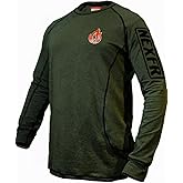 NEXFR FR Shirts for Men | Double Stitched Long Sleeve Crew Shirt | NFPA2112 Light Weight Fire Retardant Welding Shirt