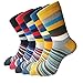 Pack of 5 Mens Fashionable Colorful Pattern Design Soft Cotton Socks (Size 5-10)