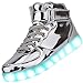 Helen's Pinkmartini 7 Colors Light Shoes High Top Sports Sneakers For Men,12 D(M) US,Silver