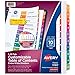 Avery 10-Tab Extra-Wide 3 Ring Binder Dividers, Customizable Table of Contents, Multicolor Tabs, 1 Set (11165) primary