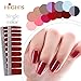 HIGH'S Single Color Series Classic Collection Manicure Nail Polish Strips Nail Wraps, Fire Brick